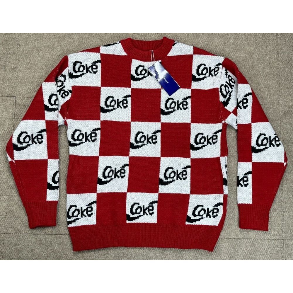 Hey‎ Henry Men's Long Sleeve Coke Sweater Size Medium